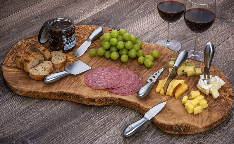 Hudson Essentials Stainless Steel Cheese Knife Set – 6 Knives