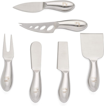 Hudson Essentials Stainless Steel Cheese Knife Set – 6 Knives