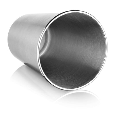 Stainless Steel Tumblers 12 oz - Set of 6 Stackable Tumbler Cups